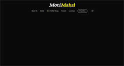 Desktop Screenshot of motimahal.in