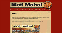 Desktop Screenshot of motimahal.com.au