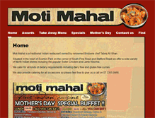Tablet Screenshot of motimahal.com.au